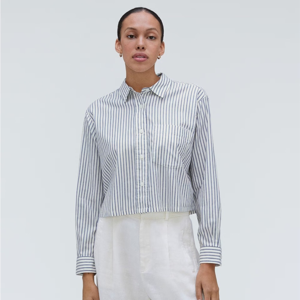 Everlane Cropped Button up